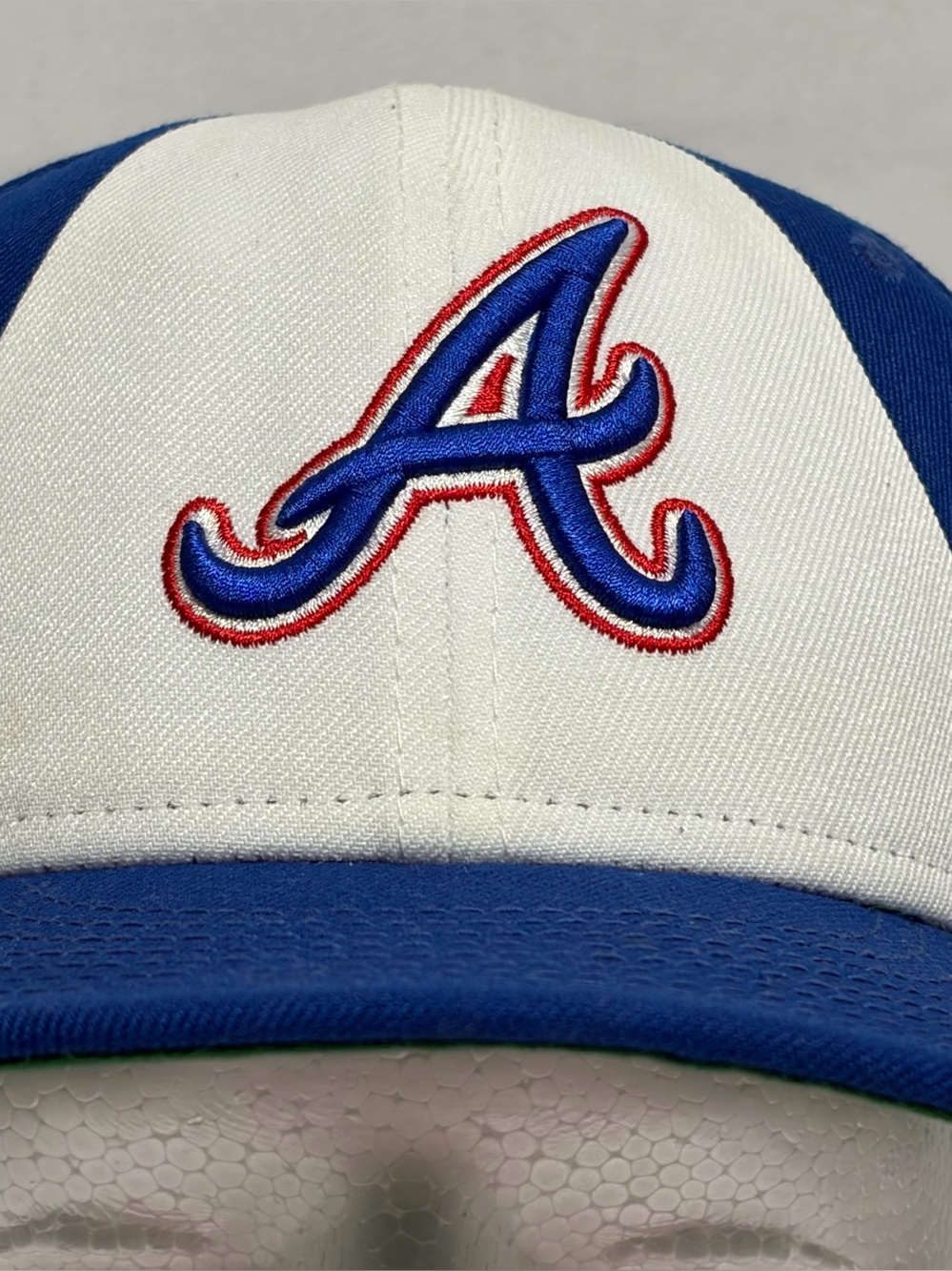 New Era Blue and Green Baseball Cap with Embroidered Undervisor